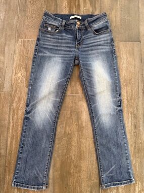 Daytrip Lynx Women’s Straight Leg crop Jeans in Faded Blue